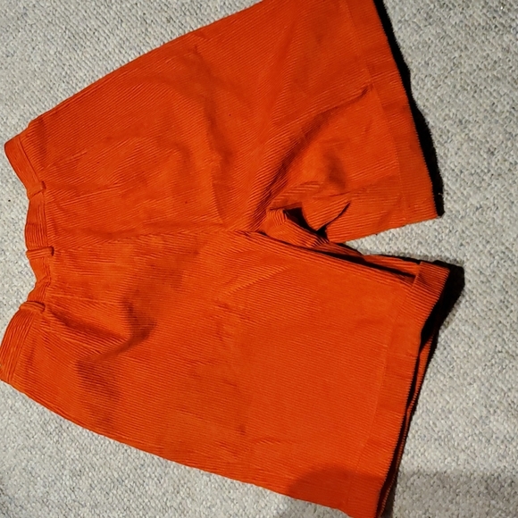 Chaus orange corduroy shorts, size 8 - Picture 2 of 2